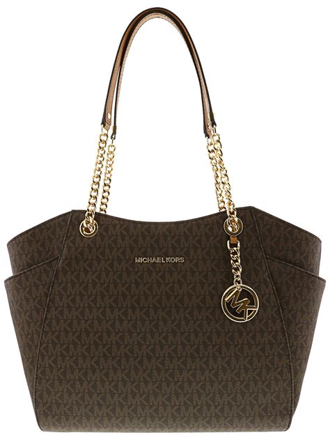 michael kors jet chain shoulder tote